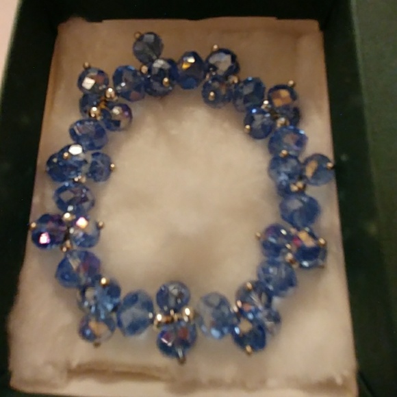 Denim Metallic Crystal Bracelet - Picture 7 of 8